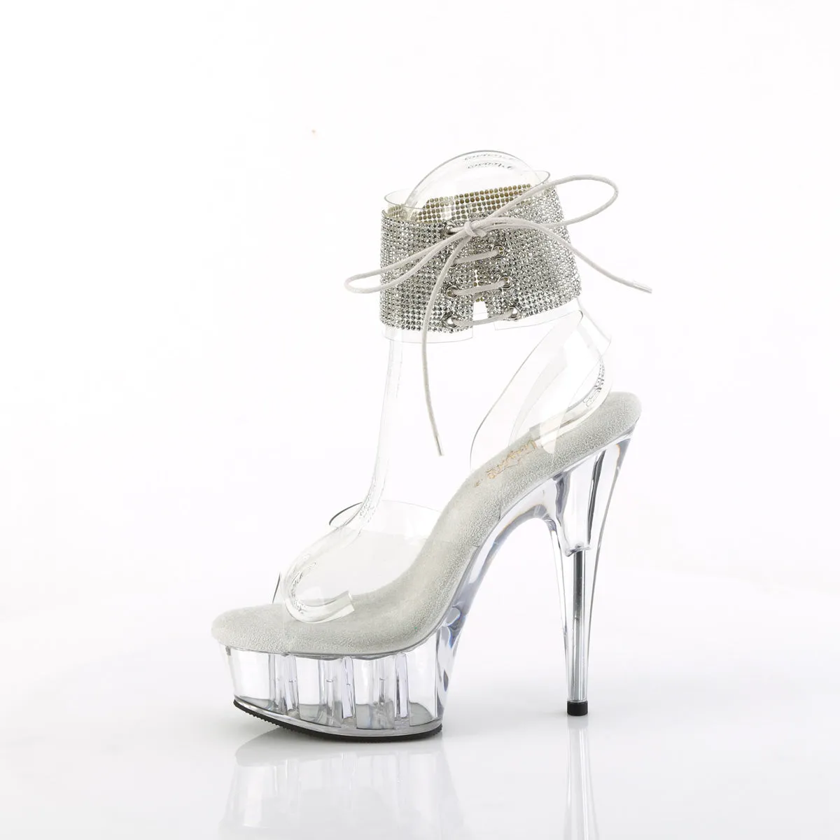 6 Inch Heel DELIGHT-691-2RS Clear