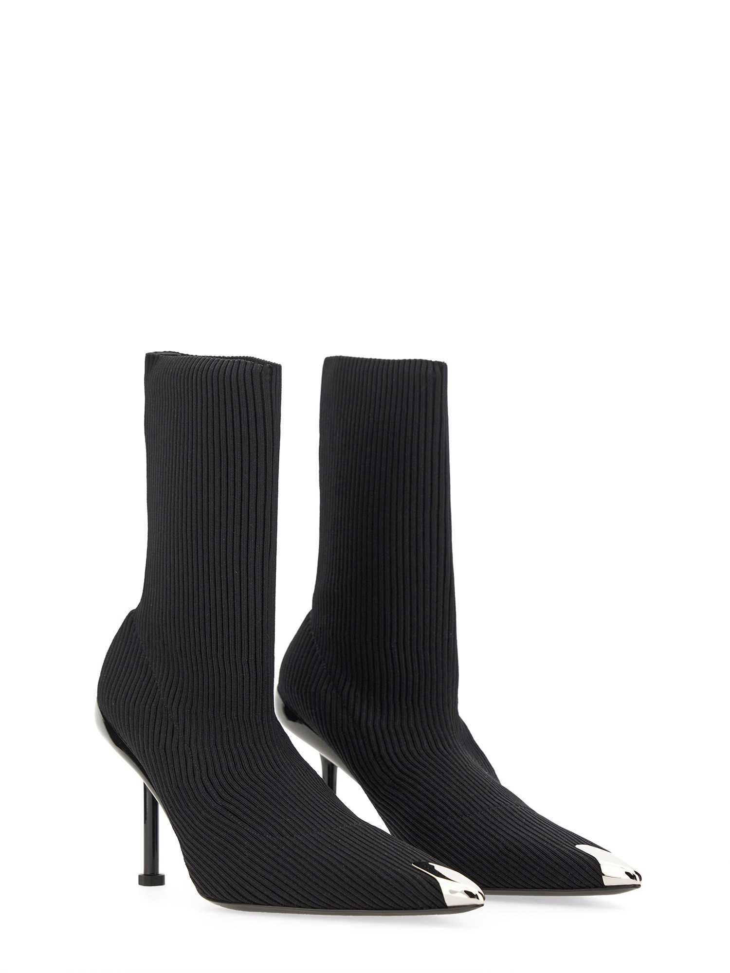 ALEXANDER McQUEEN    KNITTED SLASH ANKLE BOOT