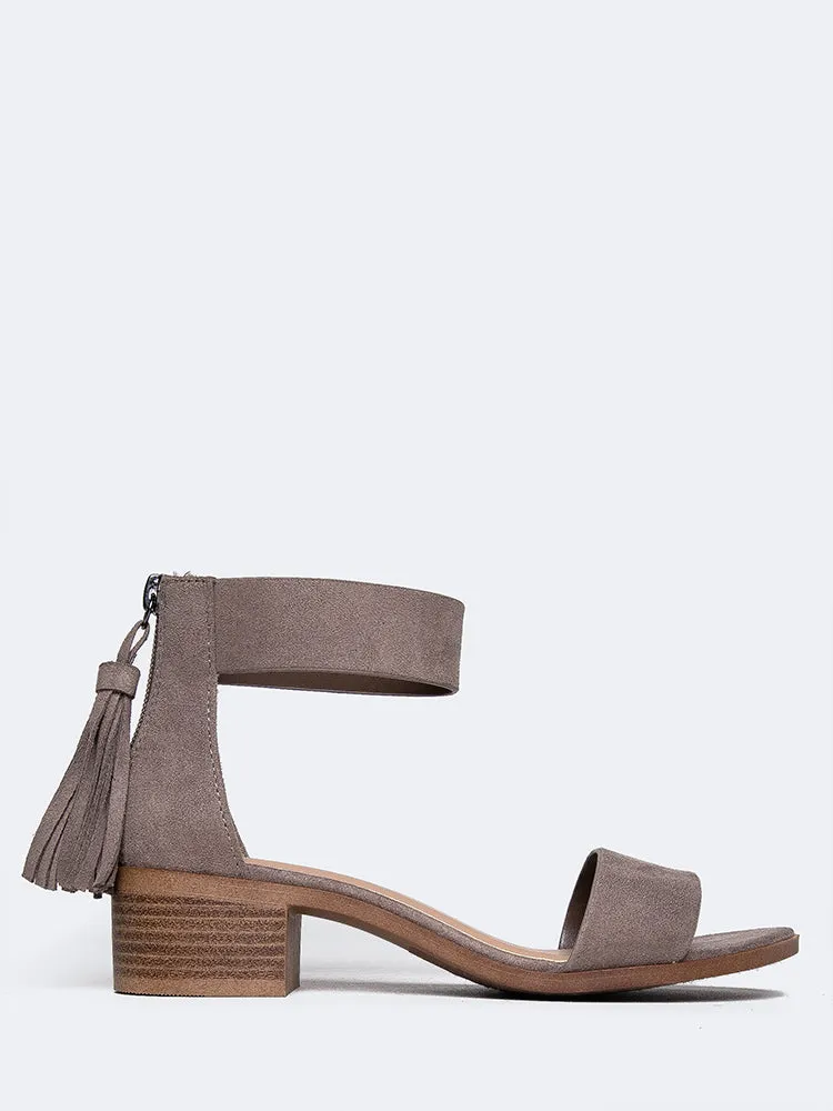 Ankle Strap Block Heel Sandal