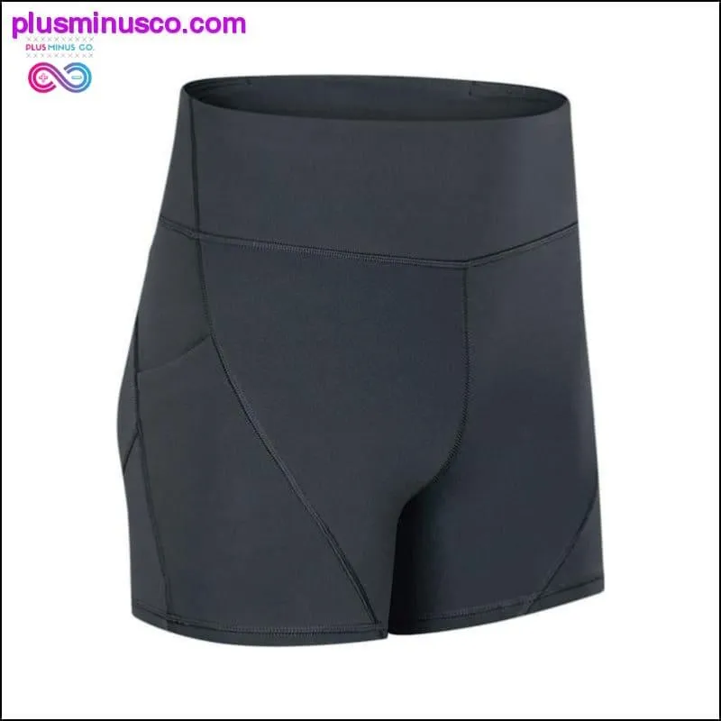 Anti-sweat Plain Sport Athletic Shorts Women High Waisted