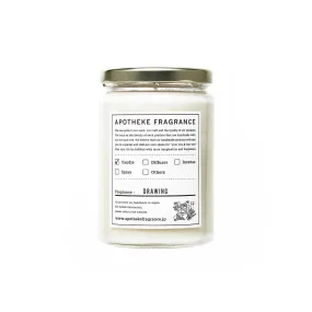 Apotheke Fragrance Glass Jar Candle Drawing