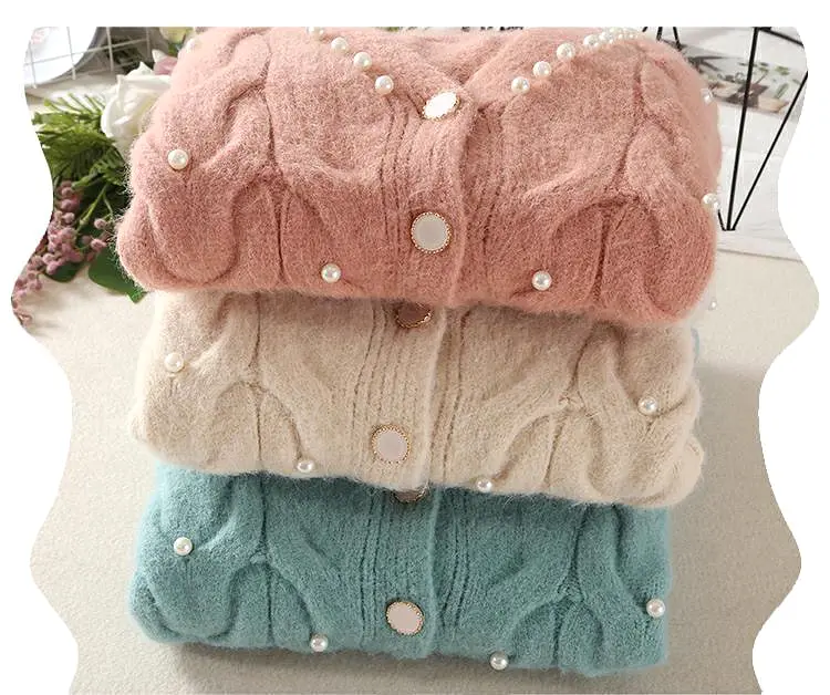 Beaded Casual Women Cardigan Sweaters