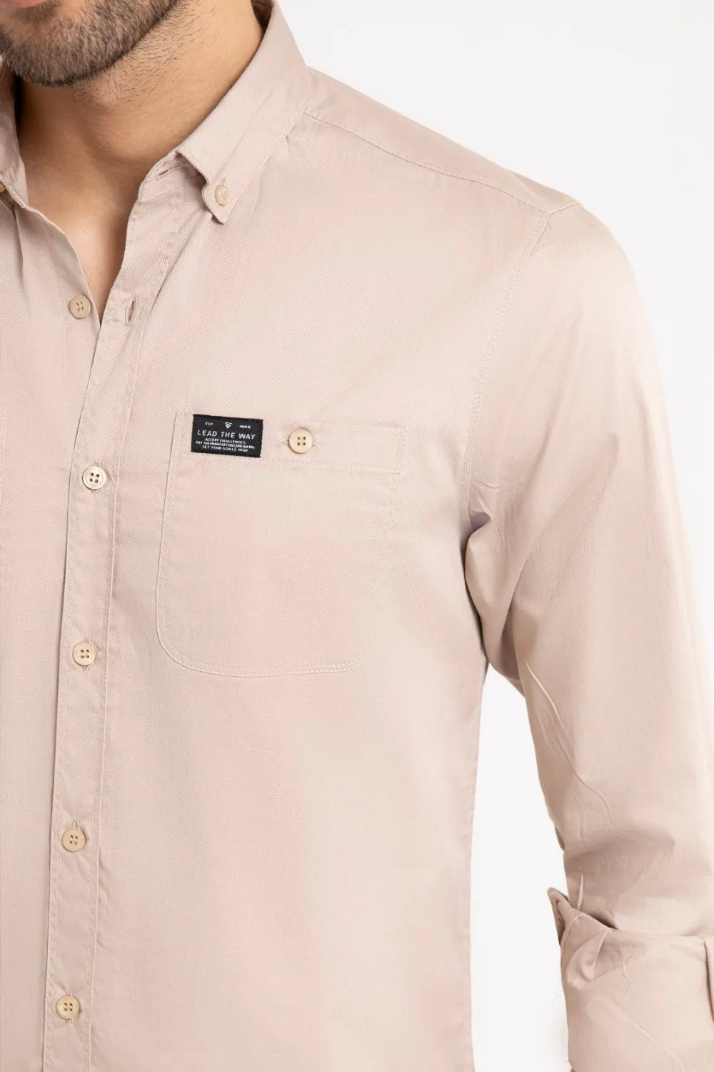 Beige Casual Shirt