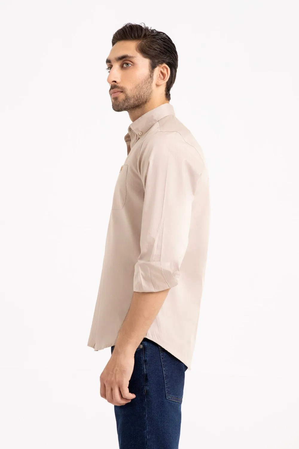 Beige Casual Shirt