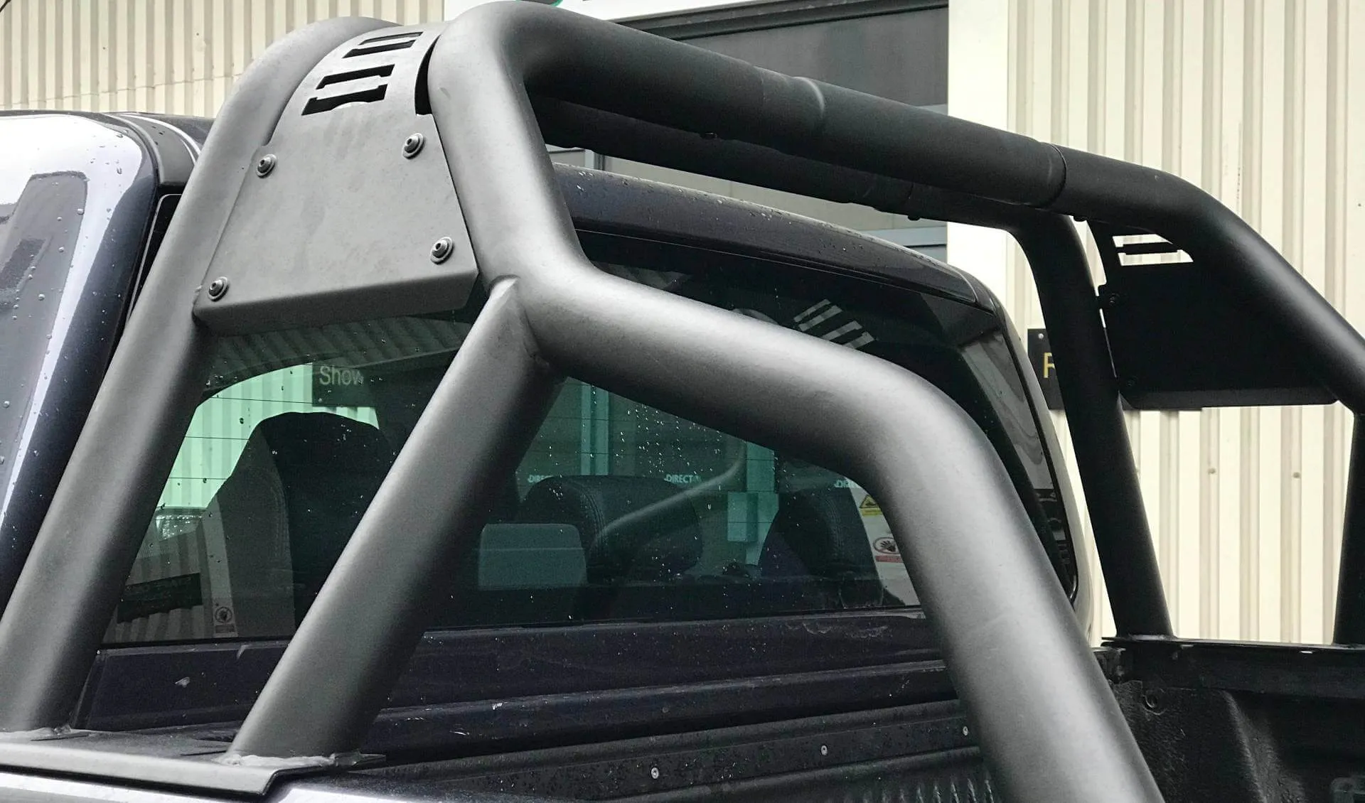 Black Short Arm Roll Sports Bar for the Ford Ranger 2022+