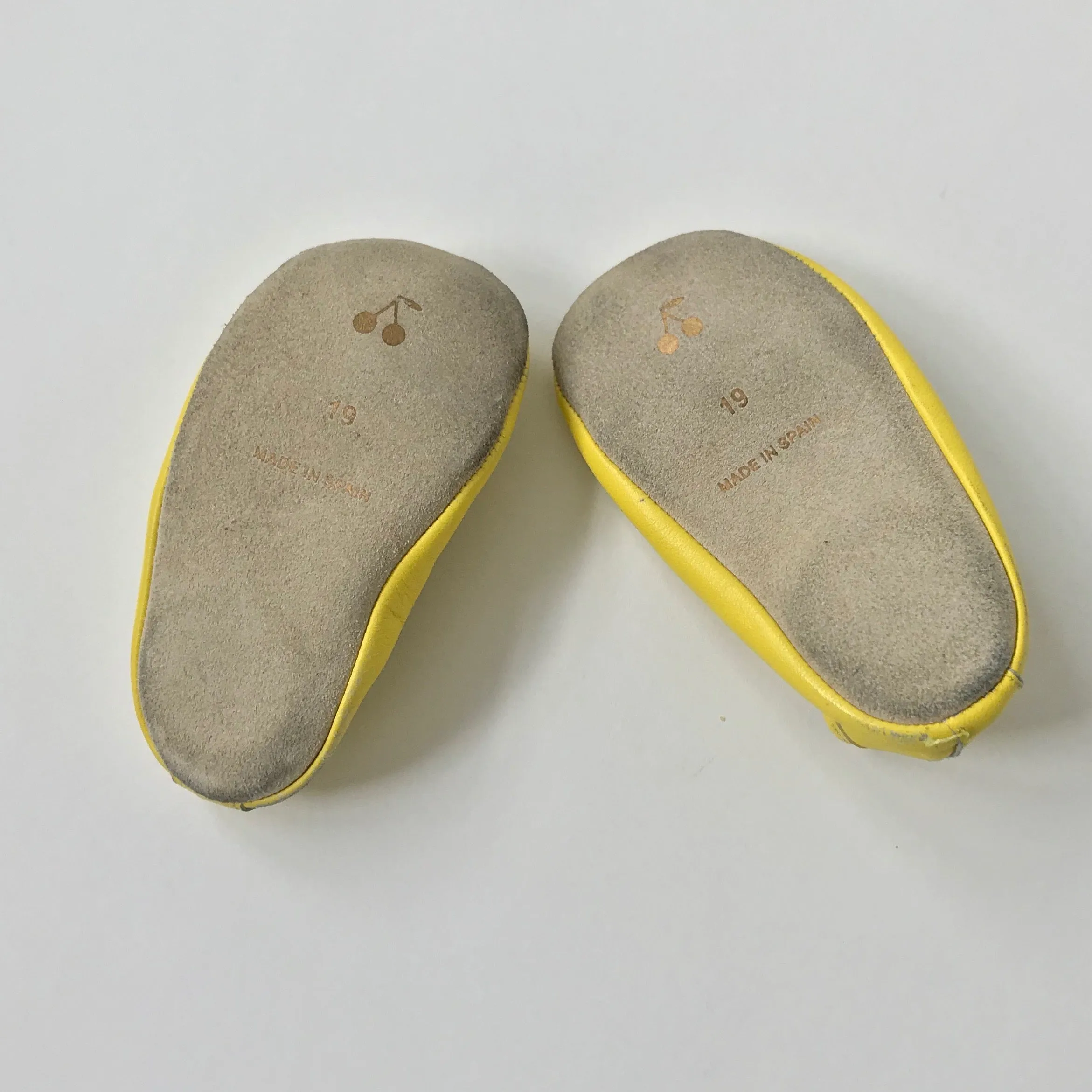 Bonpoint Yellow Ballet Pumps: Size 16