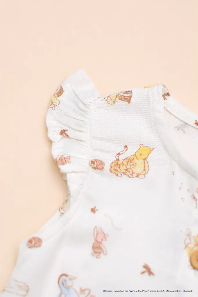 Caitlyn Romper - Dandelion Pooh