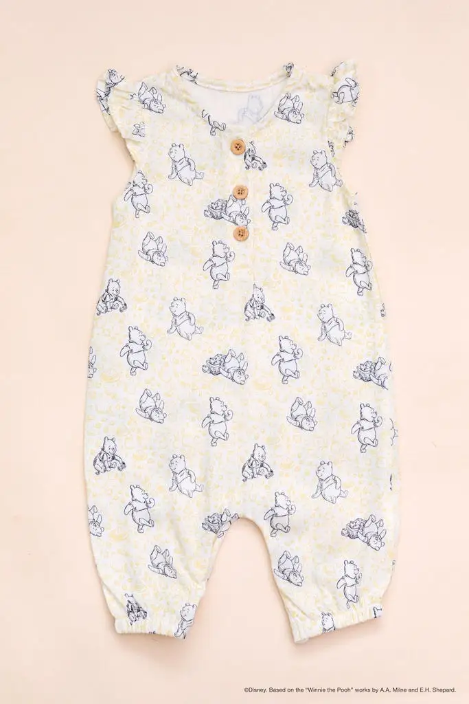 Caitlyn Romper - Yellow Hunny Pooh