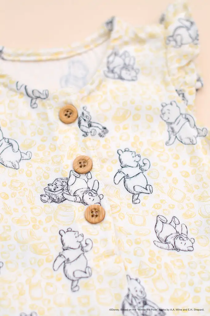 Caitlyn Romper - Yellow Hunny Pooh