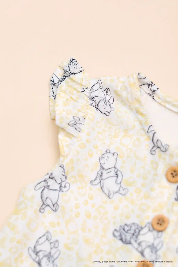 Caitlyn Romper - Yellow Hunny Pooh