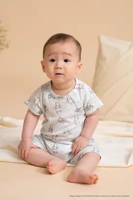 Caleb Romper - Blue Hunny Pooh