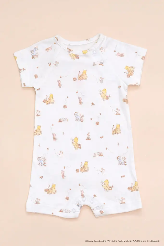 Caleb Romper - Dandelion Pooh