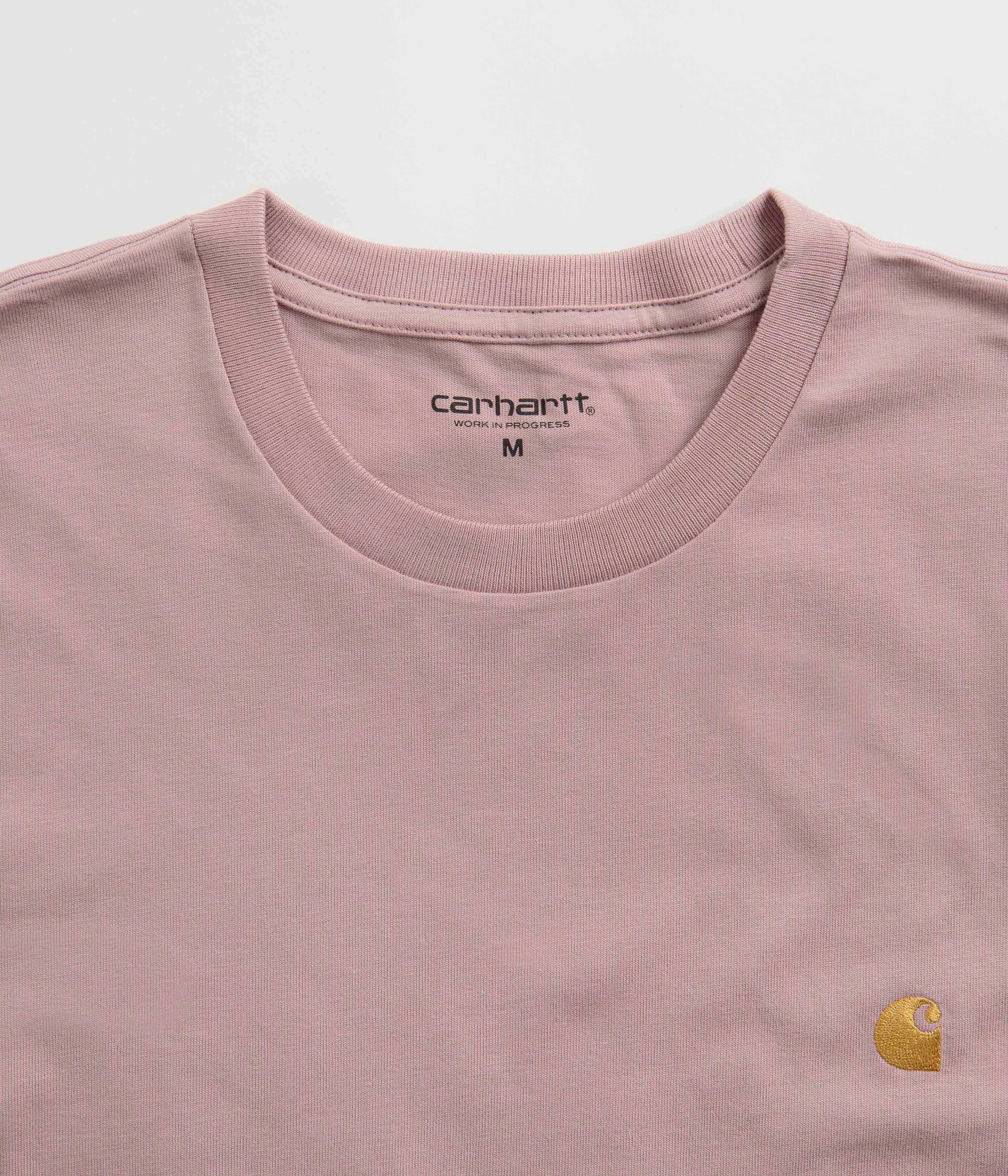 Carhartt Chase T-Shirt - Glassy Pink / Gold