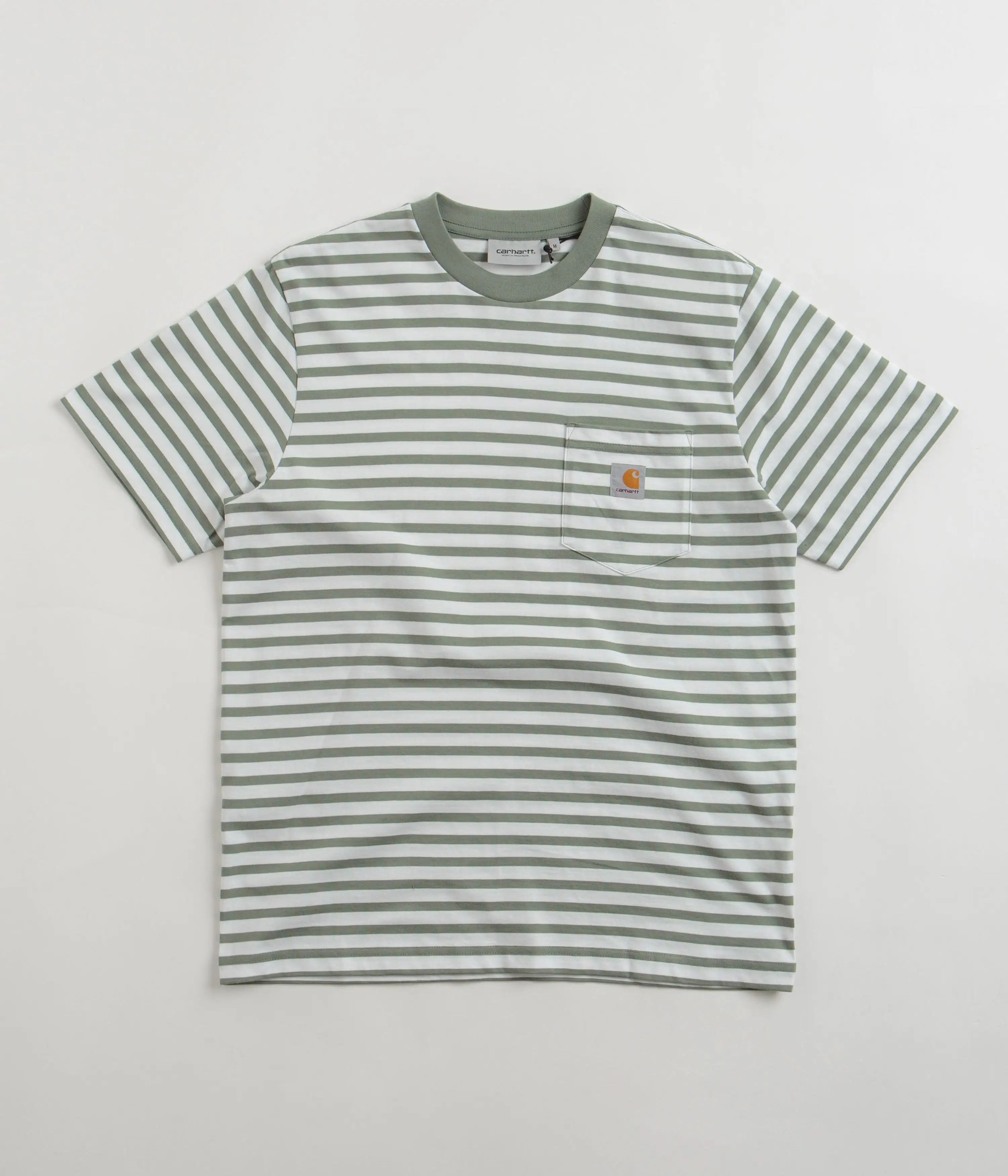 Carhartt Seidler Pocket T-Shirt - Park / White