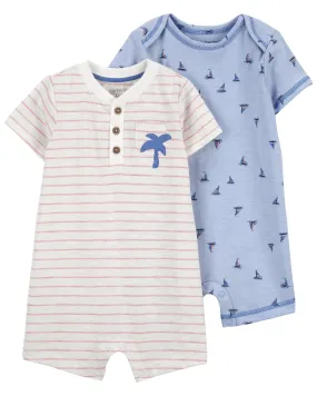 Carter's / OshKosh Baby 2-Pack Cotton Rompers