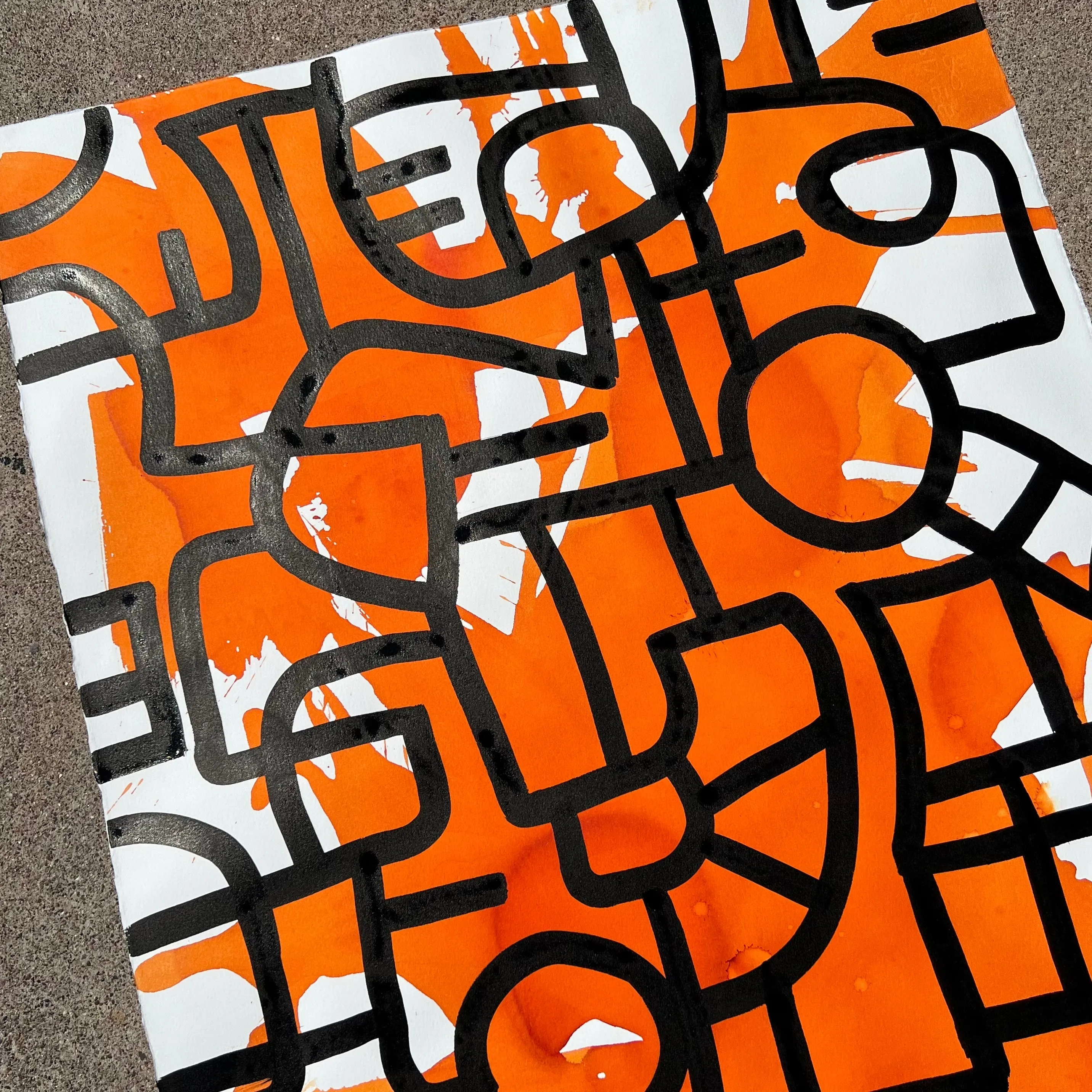 Cartography of Liminal Spaces - Orange #1