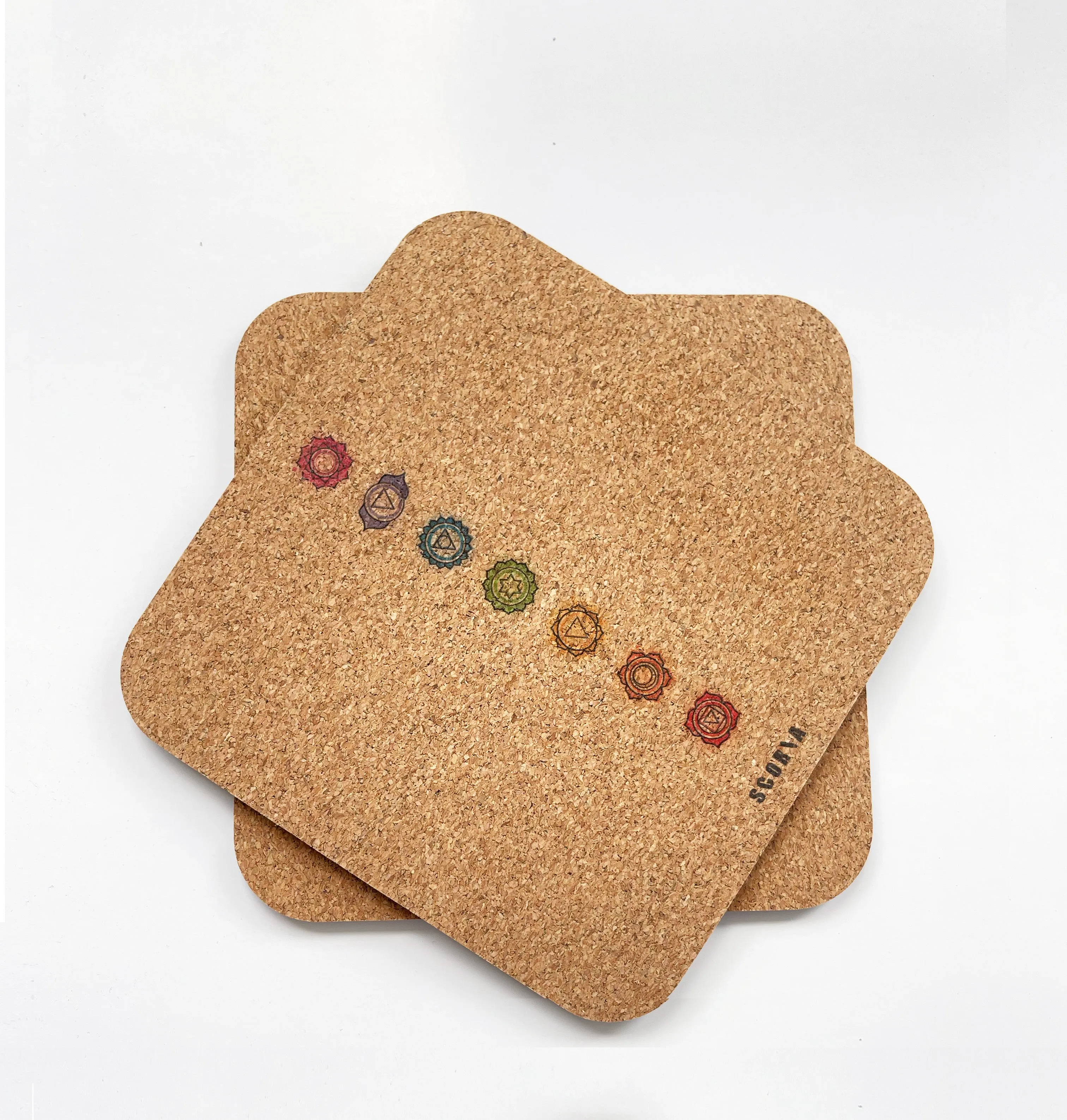 Chakras Cushioning Cork Knee Pads