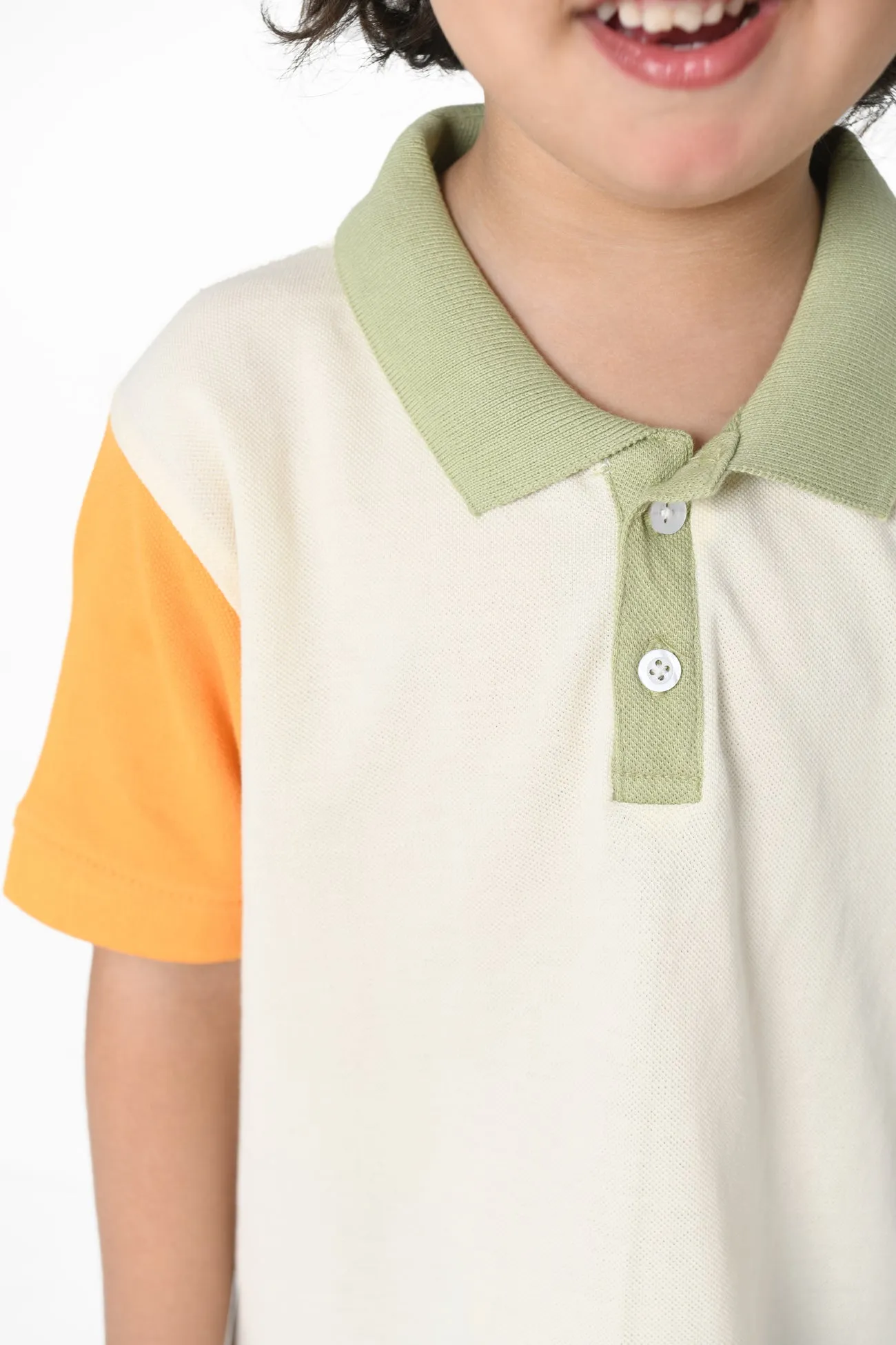 Color Block Polo Shirt