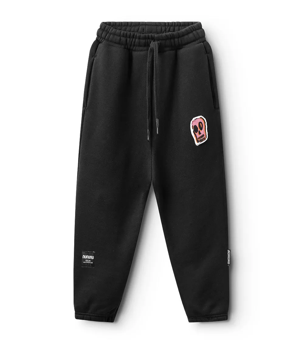 dizzy skull patch sweatpants