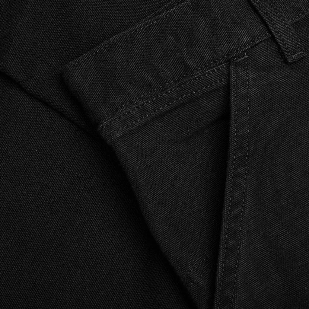 Double Knee Pant - Black Aged Canvas