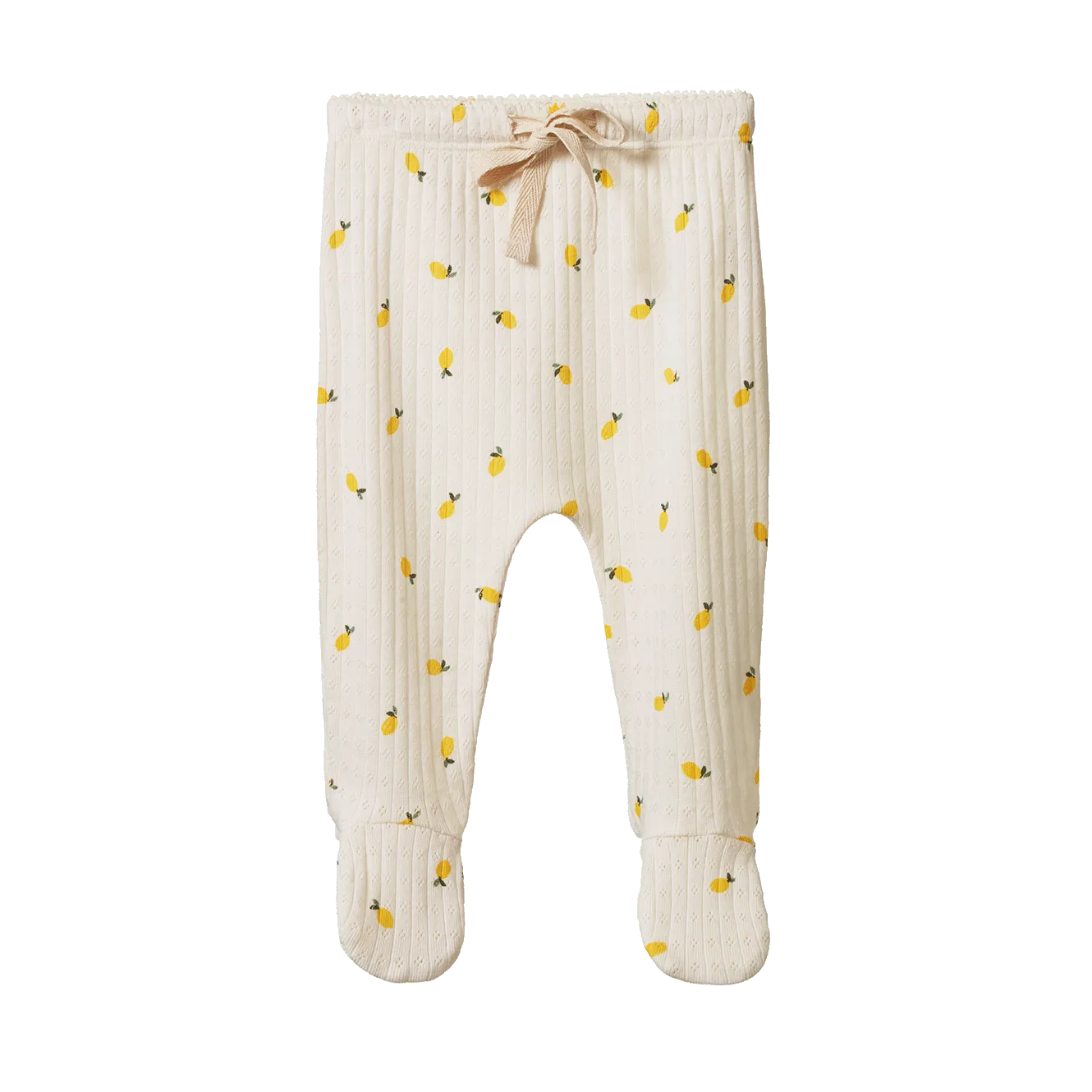 Footed Rompers Pointelle || Lemon Print