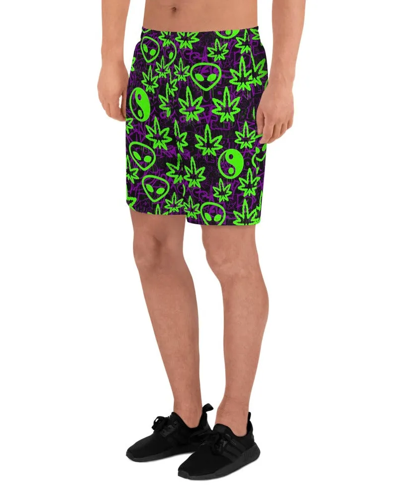 Ganja Graffiti Athletic Shorts