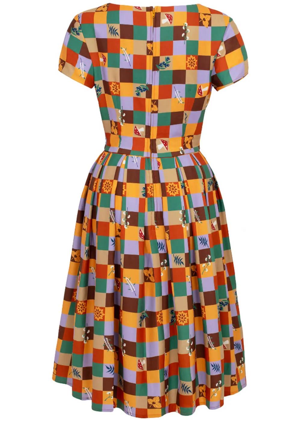 Hell Bunny Hawthorn Midi Swing Dress Multi