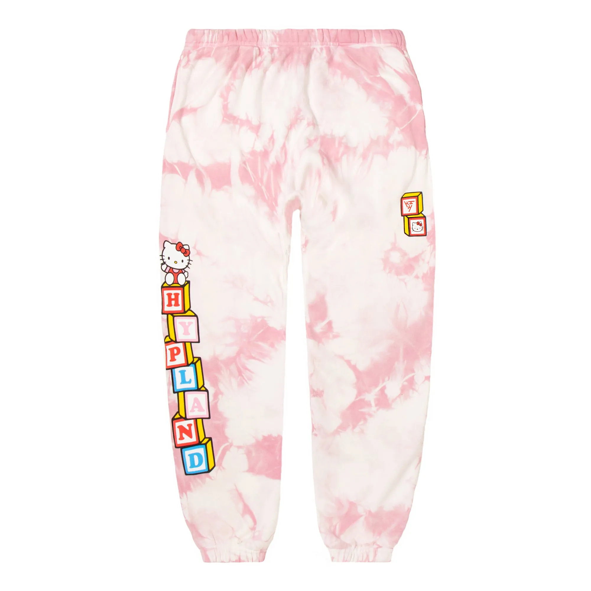 HELLO KITTY BLOCKS SWEATPANTS (TIE DYE)