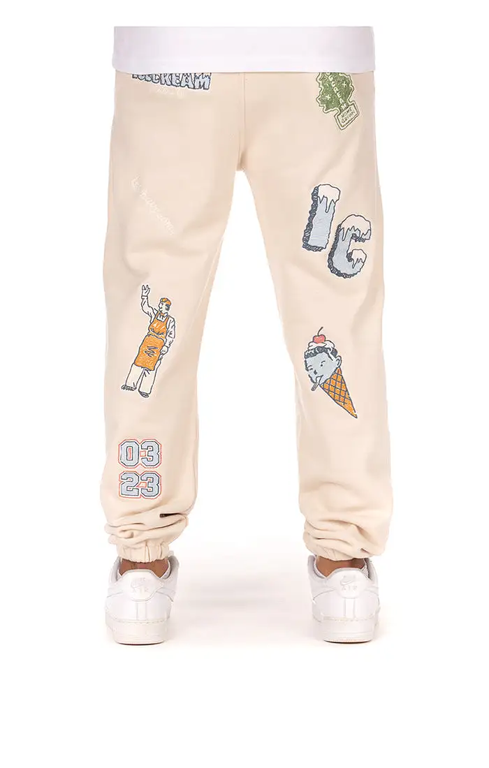 Ice Cream Work In Progress Sweatpants (Fog)