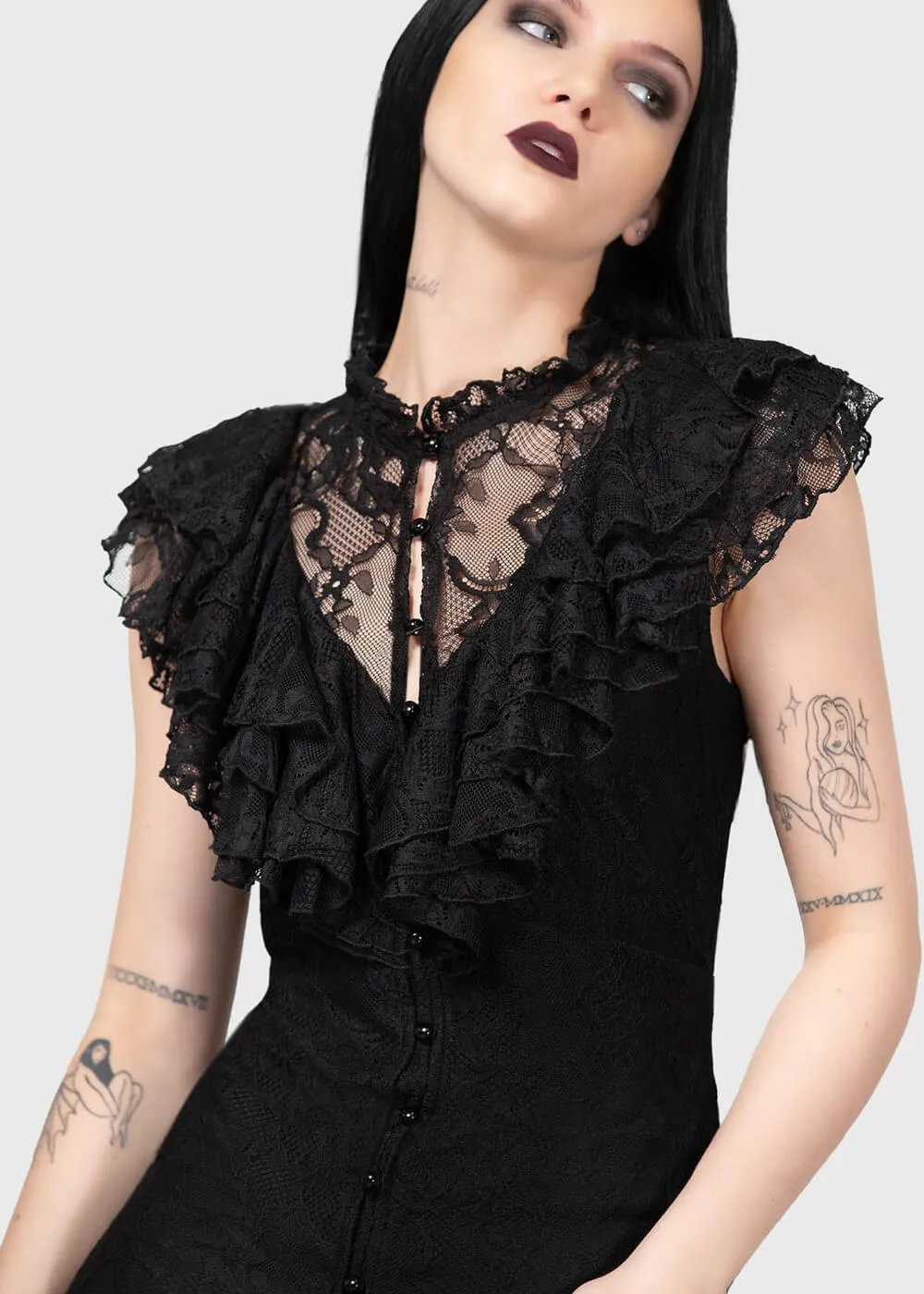 Killstar Vampire's Ball Maxi Dress Black