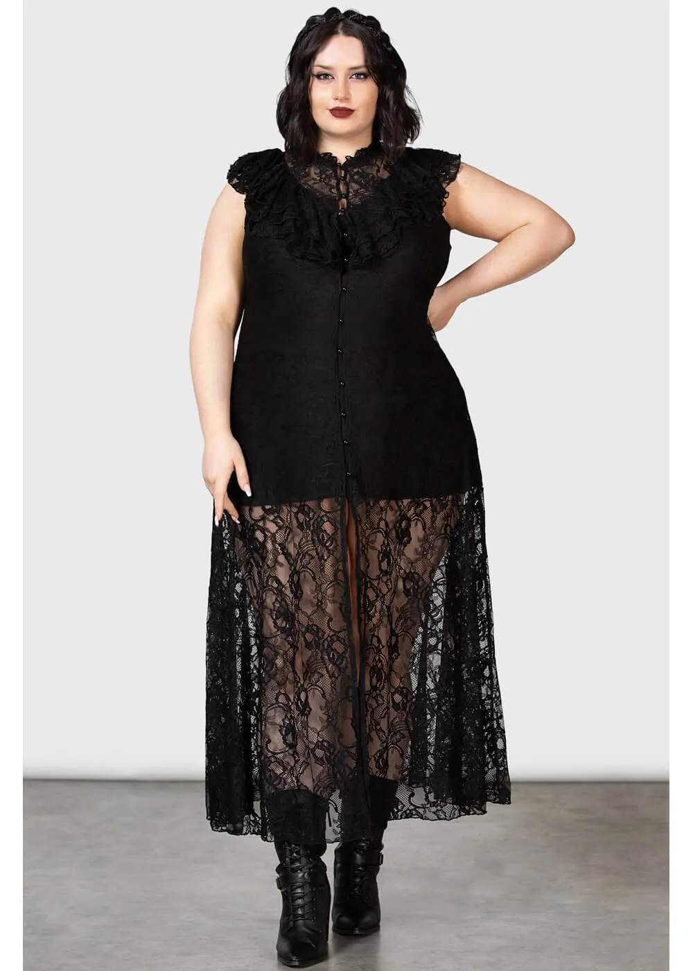 Killstar Vampire's Ball Maxi Dress Black