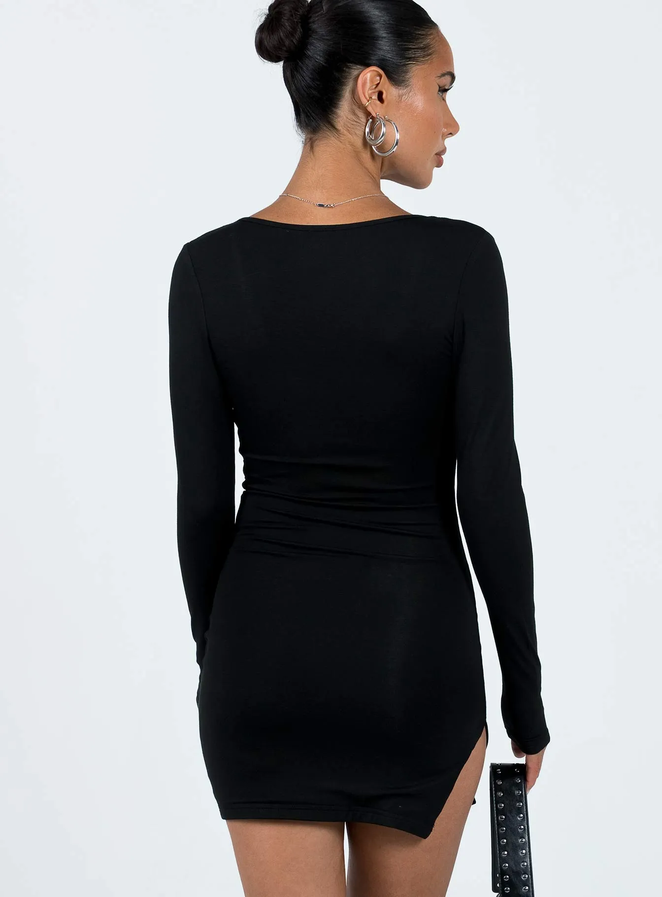 Kingsland Long Sleeve Mini Dress Black