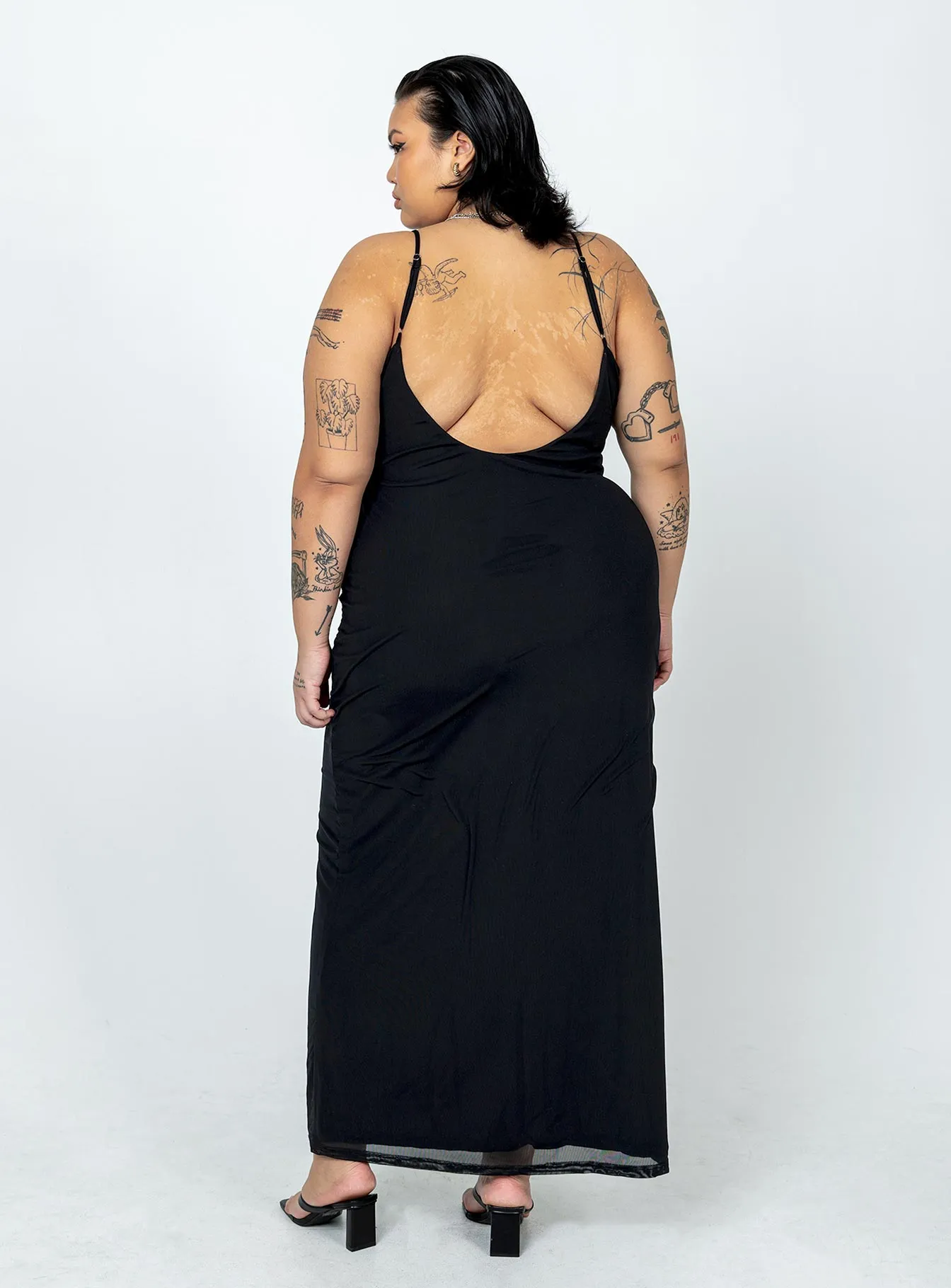 Knox Maxi Dress Black Curve