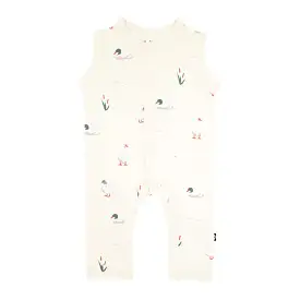 Kyte Baby Printed Sleeveless Snap Romper in Duck