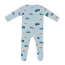 Kyte Baby Printed Zippered Footie in Construction