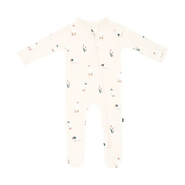 Kyte Baby Printed Zippered Footie in Duck