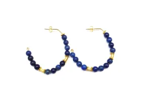 Lapis Lazuli Hoops