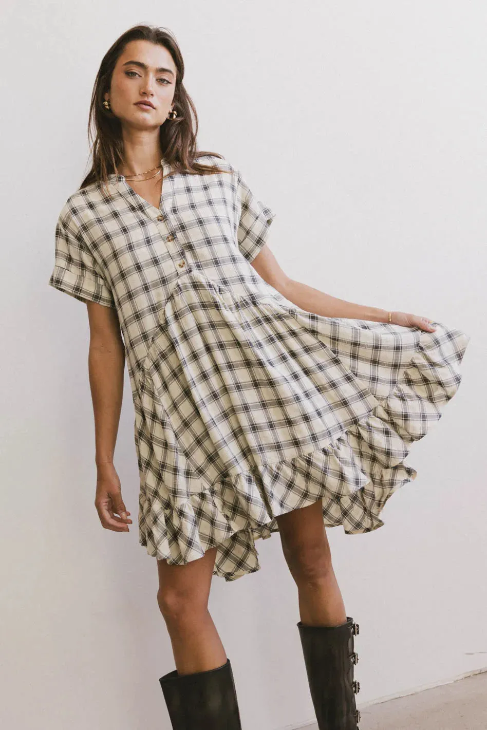 Loli Plaid Mini Dress