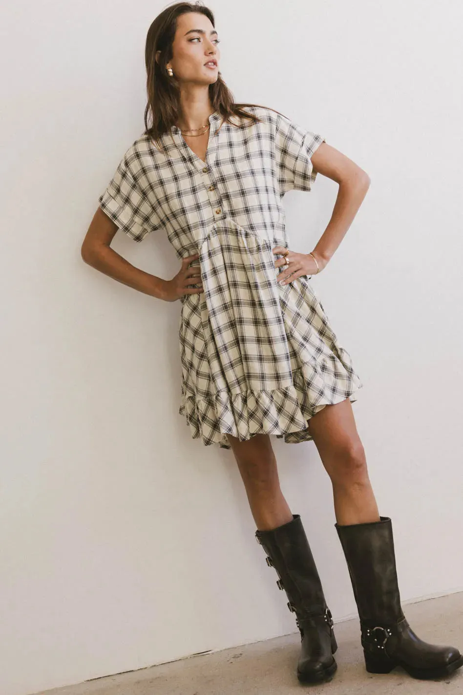 Loli Plaid Mini Dress