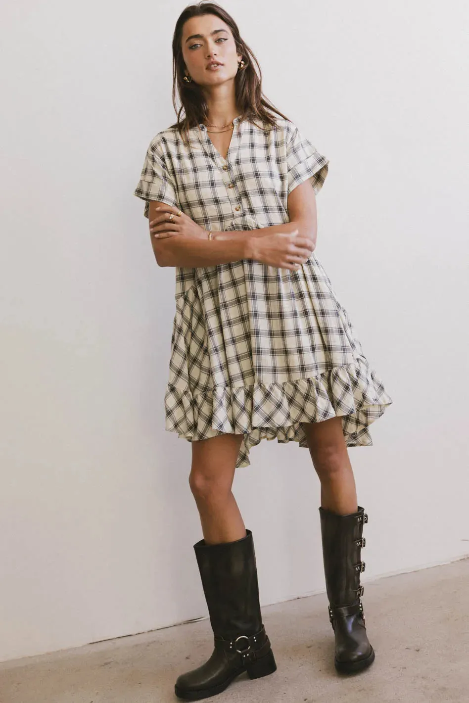 Loli Plaid Mini Dress