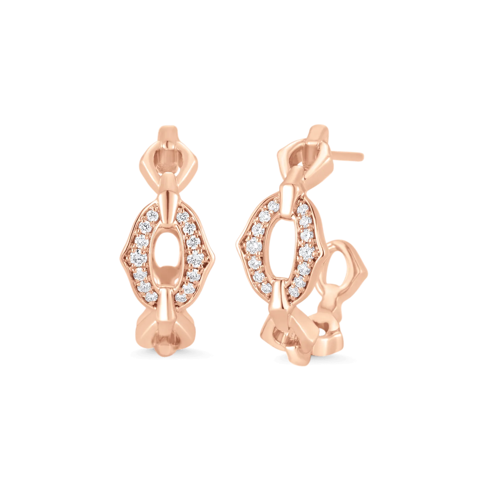 Lucia Chain Link Hoop Earrings