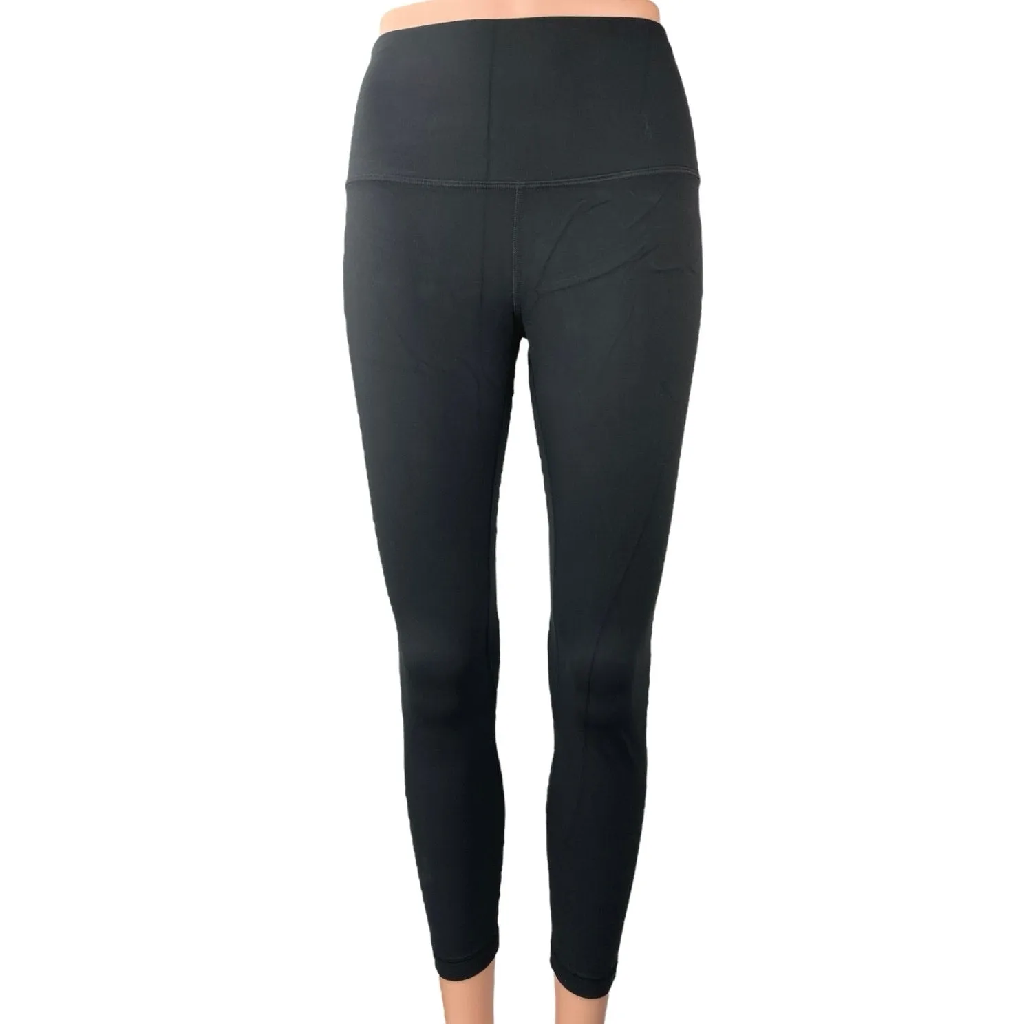 Lululemon Women's Black High Rise Pull On Yoga Athletic Leggings Pants Size 4