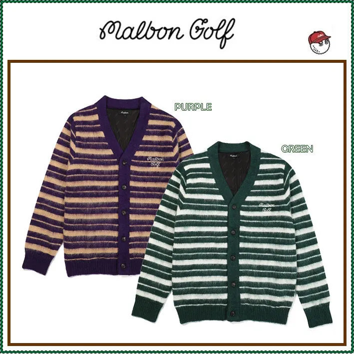 Malbon Golf  |Street Style Plain Logo Cardigans