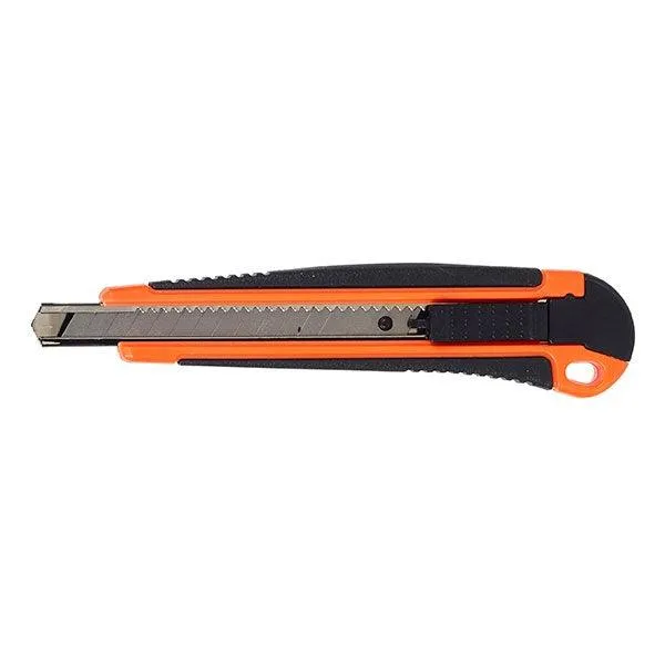 Marbig Medium Cutter Knife Retractable 9mm Box Warehouse Orange 8 Pack