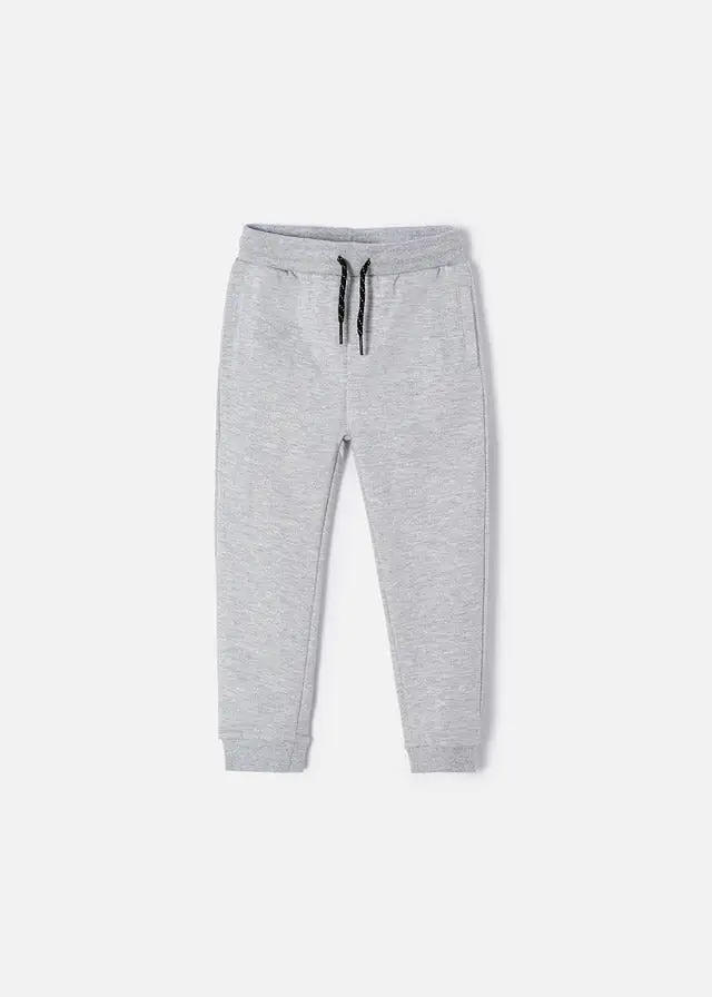 Mayoral Mini Basic Cuffed Fleece Sweatpants _Cement 742-66