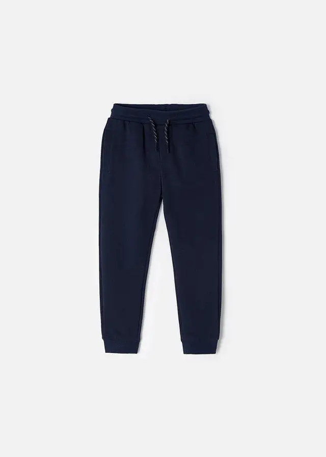 Mayoral Mini Basic Cuffed Fleece Sweatpants _Navy 742-68