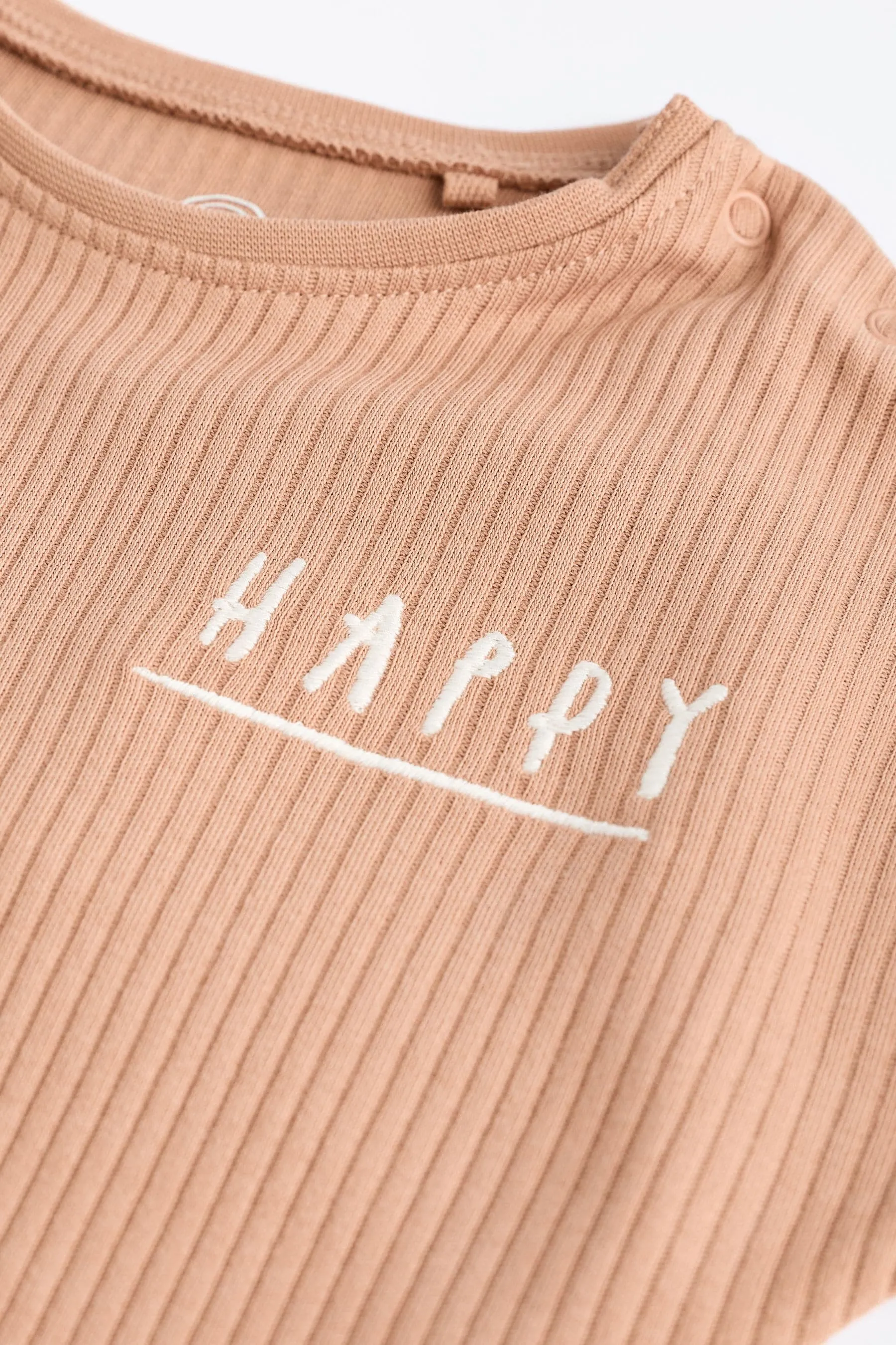 Neutral Happy Baby Jersey Rompers 3 Pack