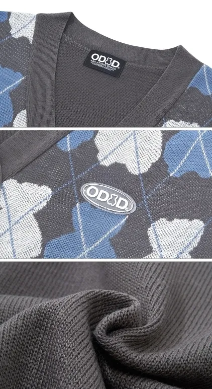 Odd Studio  |Street Style Logo Cardigans