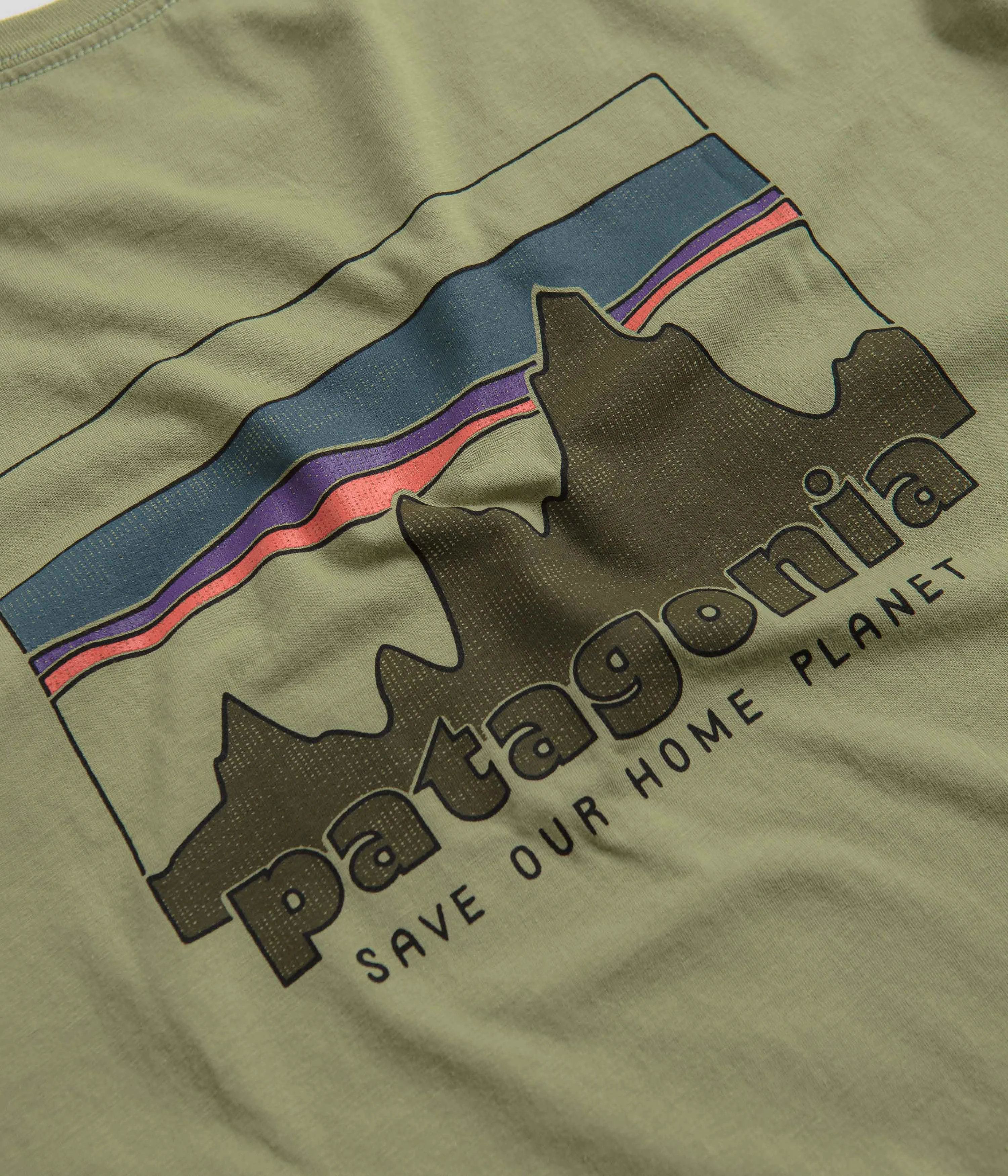 Patagonia 73 Skyline Organic T-Shirt - Buckhorn Green