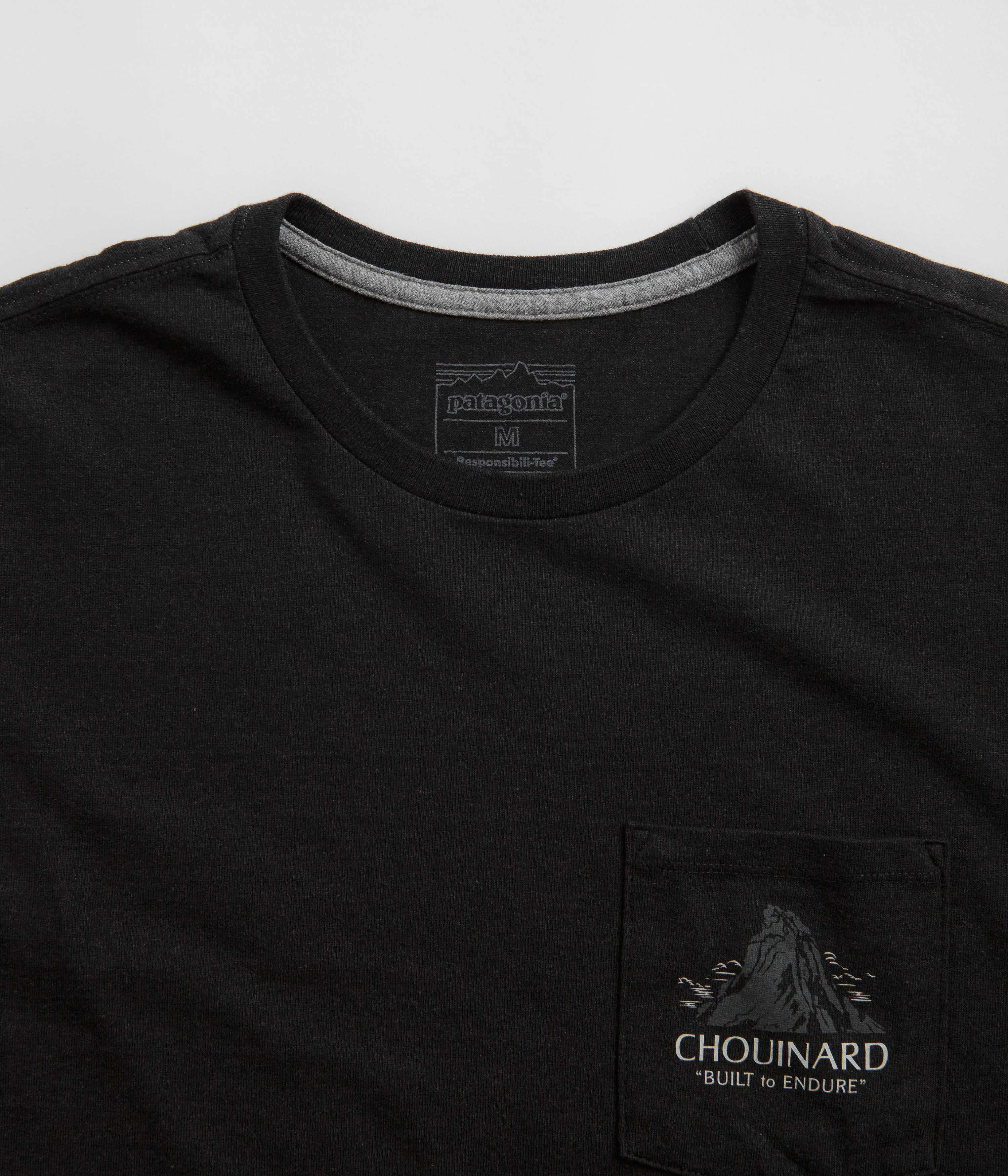 Patagonia Chouinard Crest Pocket Responsibili-Tee T-Shirt - Ink Black